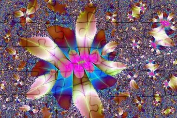 Fractal Flower (sumbitted by Stanley Miller) jigsaw puzzle