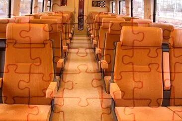 Train interior jigsaw puzzle