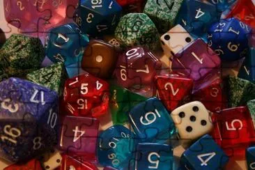 Dice jigsaw puzzle