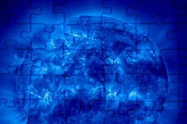 Blue star jigsaw puzzle