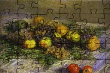 Claude Monet. Bodegón con peras y uvas. 1880.