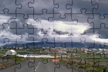 Clouds over Reykjavik, Iceland jigsaw puzzle