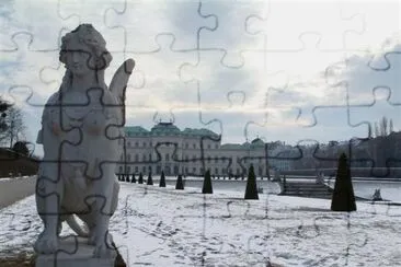 Belvedere Palace, Vienna, Austria jigsaw puzzle