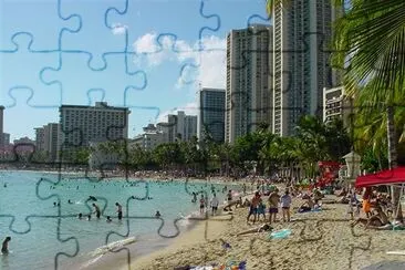 Waikiki Beach jigsaw puzzle