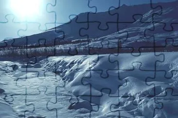 Wind River in Winter jigsaw puzzle