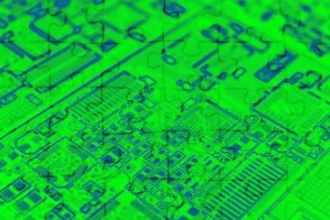 Computer circuits jigsaw puzzle