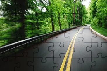 A road jigsaw puzzle