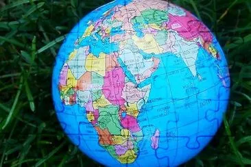 Globe on the grass jigsaw puzzle