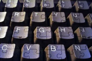 Keyboard jigsaw puzzle