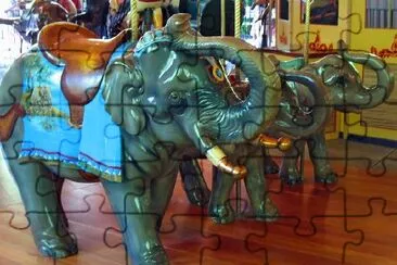 Elephants Carousel jigsaw puzzle