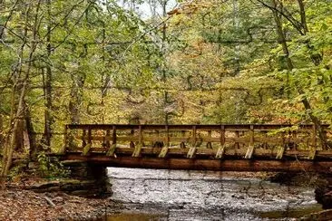 A bridge over a stream jigsaw puzzle