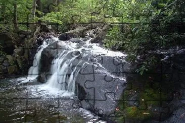 A small waterfall jigsaw puzzle