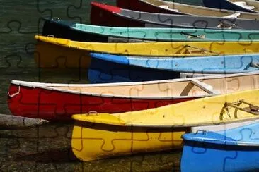 Colorful Canoes jigsaw puzzle