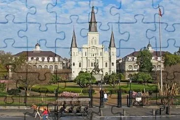 St. Louis Cathedral, New Orleans, USA jigsaw puzzle