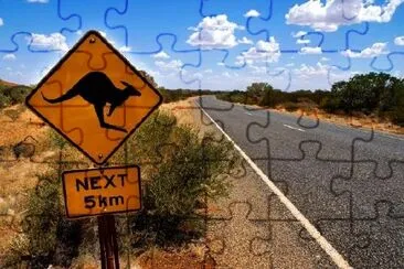 Kangaroo Sign, Australia jigsaw puzzle