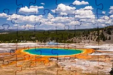 Grand Prismatic Spring, Yellowstone National Park, Wyoming, USA  jigsaw puzzle