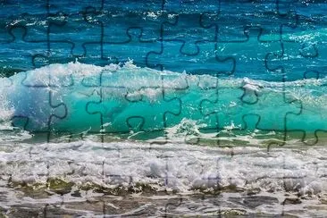 Wave Splash at The Beach jigsaw puzzle