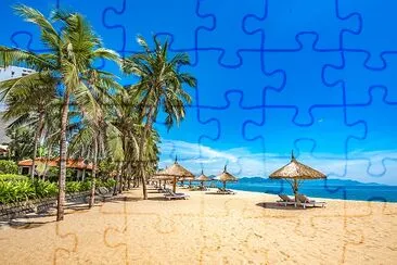 Vietnam, Nha Trang tropical coastal resort jigsaw puzzle