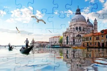 Santa Maria della Salute in Venice, Italy jigsaw puzzle