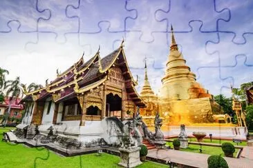 Old city centre of Chiang Mai Province ,Thailand jigsaw puzzle