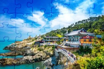 Haedong Yonggungsa Temple in Busan, South Korea jigsaw puzzle