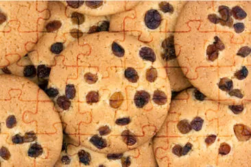 Homemade oatmeal cookies with raisins jigsaw puzzle