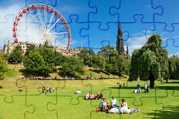 Scotland, Edinburgh, Aout, 18, 2018-Princes Street jigsaw puzzle