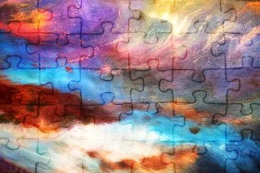 Abstract Painting by Anni Roenkae jigsaw puzzle