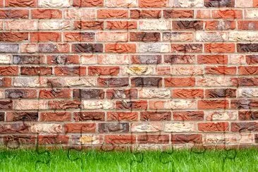 Red Bricks and Grass jigsaw puzzle