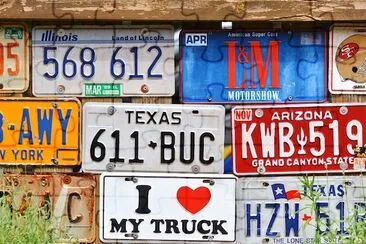 Car License Plates jigsaw puzzle