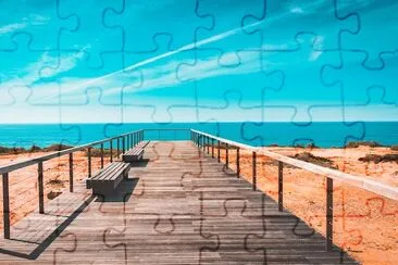 Brown Wooden Deck jigsaw puzzle