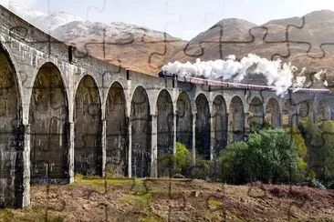 Train Over The Bridge jigsaw puzzle