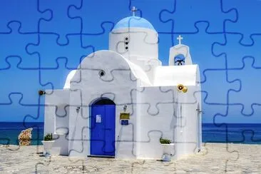 A Church by the Beach jigsaw puzzle