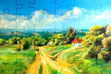 Summer Landscape Painting jigsaw puzzle