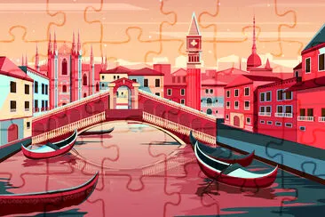 Cityscape of Venice, Italy jigsaw puzzle