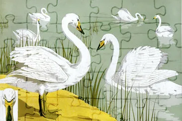 Cygne sauvage from Lanimal dans la décoration jigsaw puzzle