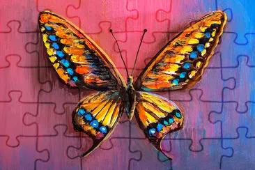 Butterfly Oil Painting jigsaw puzzle