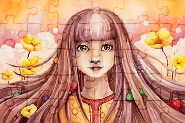 Painting Girl Face jigsaw puzzle