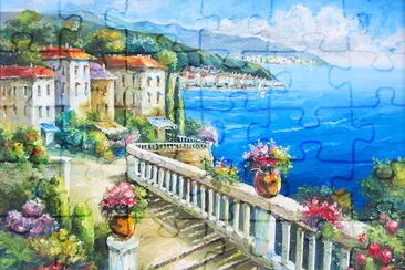 Beach in Greece jigsaw puzzle