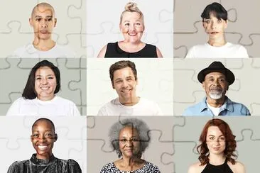 Smiley People Mockup Closeup jigsaw puzzle