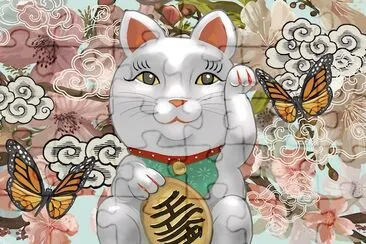 Japanische Maneki Neko Figur