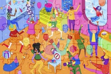 Party People Illustration jigsaw puzzle