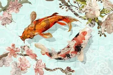 Japanese Koi fish jigsaw puzzle