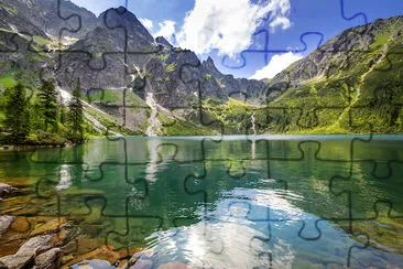 Eye of the Sea lake in Tatra mountains jigsaw puzzle