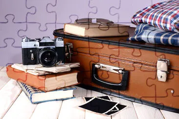 Vintage Suitcase with Clothes jigsaw puzzle