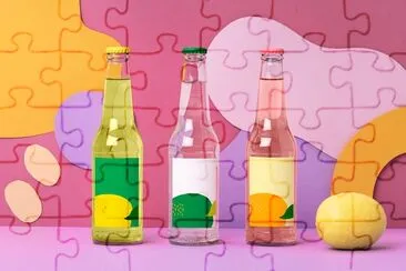 Glass Bottles Design jigsaw puzzle