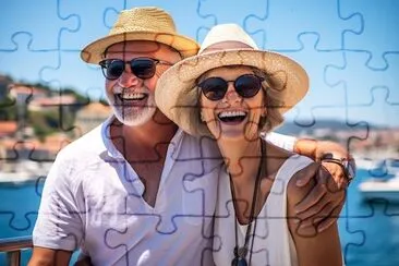 Senior Couple Laughing jigsaw puzzle