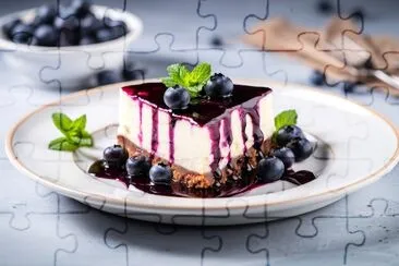 Blueberry Cheesecake jigsaw puzzle