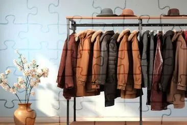 Jacket Rack Closet jigsaw puzzle