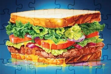 Deluxe Diner Sandwich jigsaw puzzle